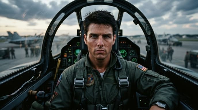 Who played Maverick in "Top Gun"?