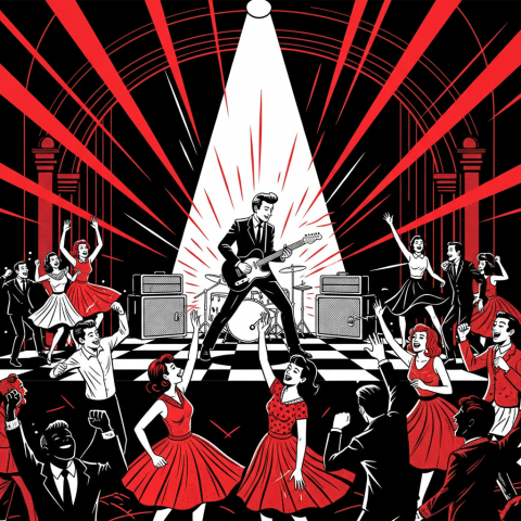 Which groundbreaking artist became known as 'The King of Rock and Roll' during the 1950s, forever changing popular music?