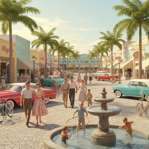 Lively Town Square