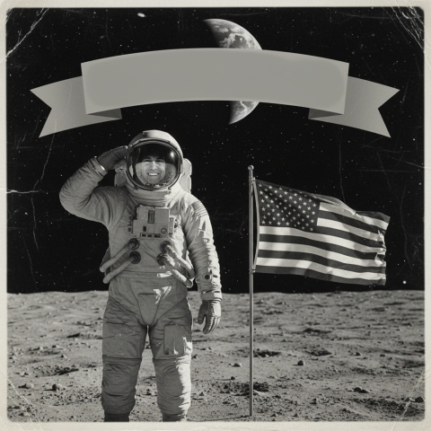 Identify the event: "ONE GIANT LEAP FOR MANKIND!"