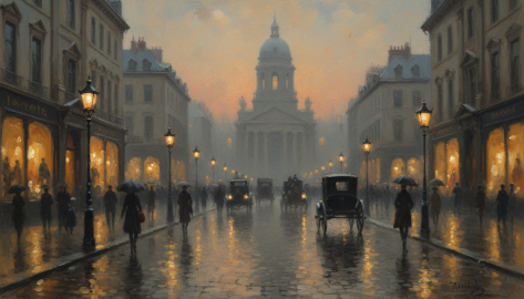 Echoes of Yesteryear: A Vintage Street Scene Journey