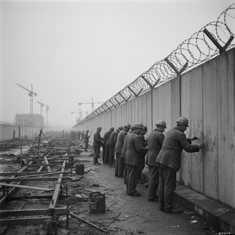 When was the Berlin Wall built?
