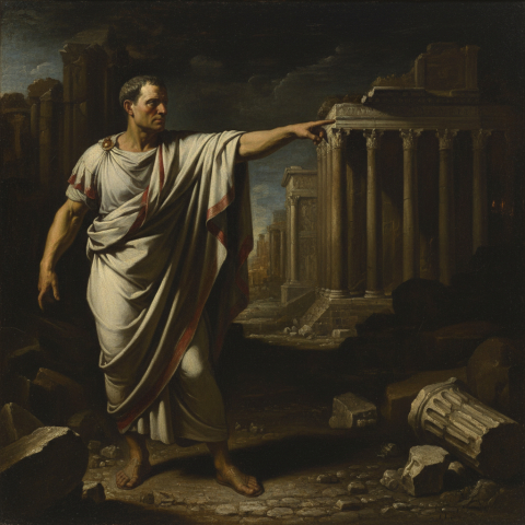 I led Rome, famously crossed the Rubicon, and was assassinated. Who am I?