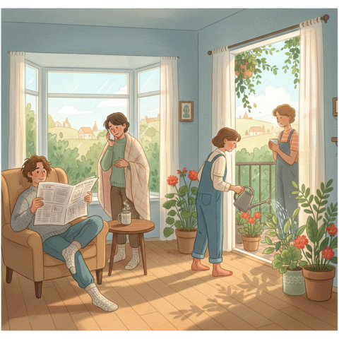 Weekend mornings are for...