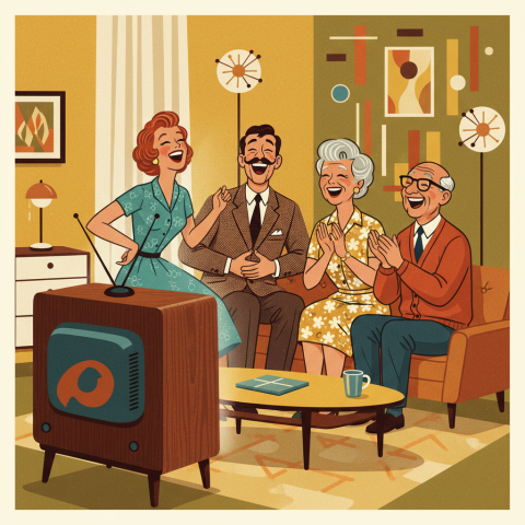 What show featured the Mertzes and the Ricardos?