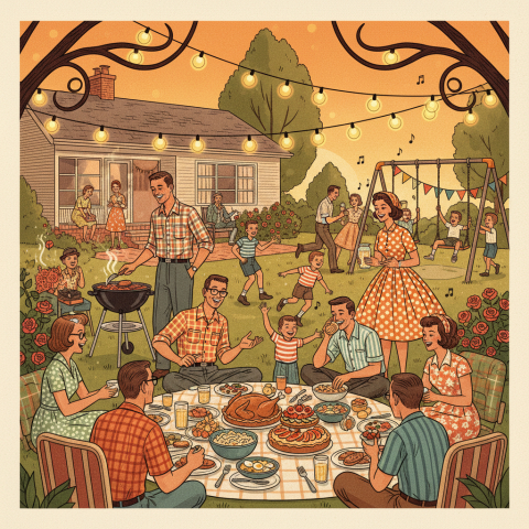 Where did your family often gather?