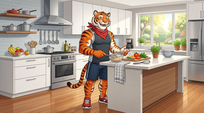 Which cereal brand features a tiger named Tony as its energetic mascot?