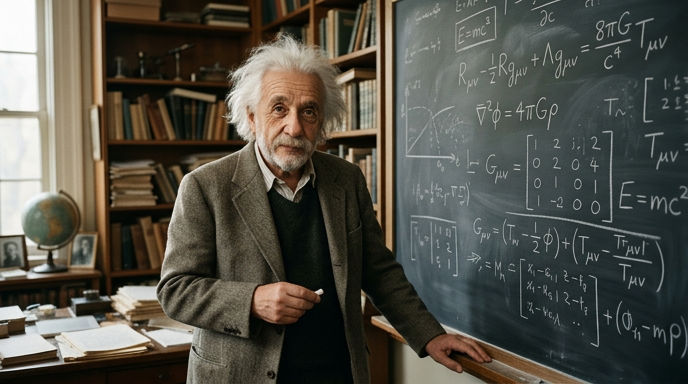 Which influential scientist is known for developing the theory of general relativity?