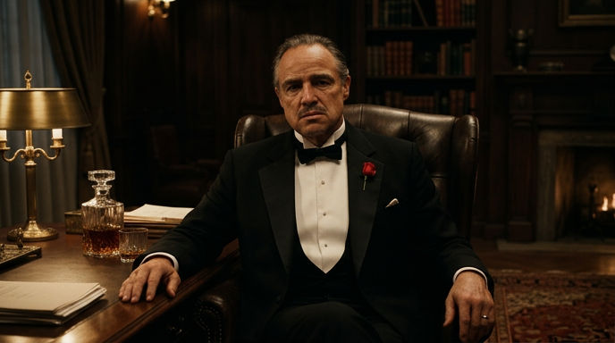 Which actor is famous for his portrayal of Vito Corleone in 'The Godfather'?