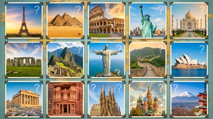 Only 5% of Travelers Can Correctly Match These 15 Iconic Landmarks to Their Countries