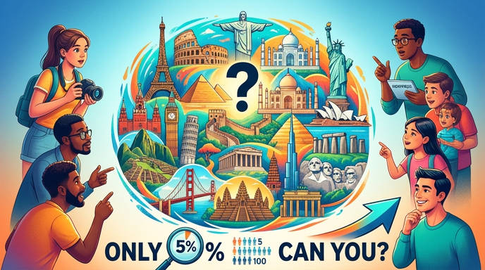 Only 5% of People Can Identify These 20 Famous Global Landmarks. Can You?