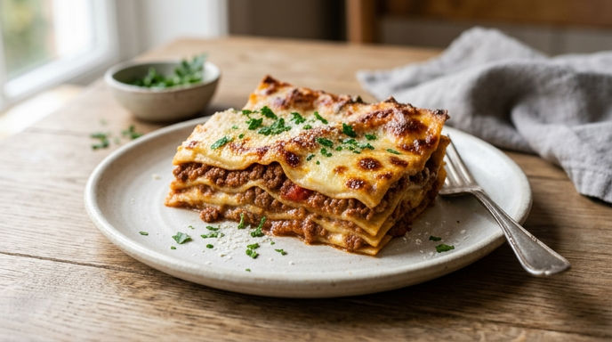This iconic Italian dish consists of layers of pasta, meat sauce, cheese, and béchamel sauce. What is it?